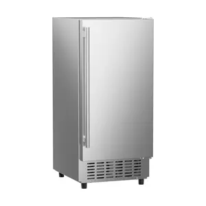 Coolski 15” Under Counter Ice Maker Machine, 85 Lbs/Day, 30 LBS Storage Bin