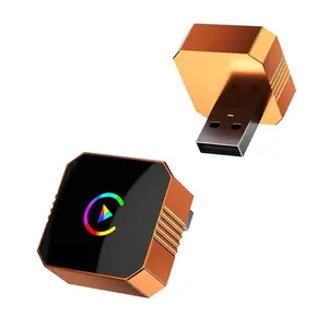 Wireless CarPlay Adapter, USB to USB-C Car Adapter with Extension Cable, Portable Car Accessory for CarPlay Connectivity