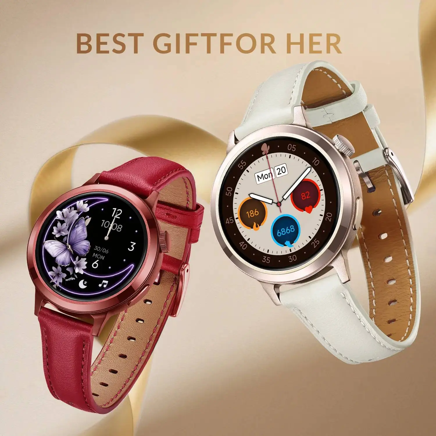 FANY Luna Smartwatch for Women AMOLED Display 110+ Sport 