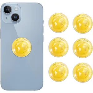 Cell Phone Blockers Equipment Stickers-Map [6 Pcs] Devices Accessories for Mobile/Phones/Laptops/Computers Gold 1