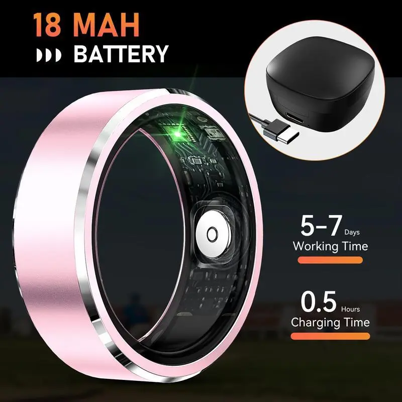 SmartFitnessRingforMen&Women,WirelessMulti-SportTrackerwithCalorie,Distance,Steps,TouchpadControl,USBCharging,AluminumAlloy,RechargeableLithiumPolymerBattery,CompatiblewithSmartphones,Tablets,GameConsoles SmartFitnessRingforMen&Women,WirelessMulti-SportTrackerwithCalorie,Distance,Steps,TouchpadControl,USBCharging,AluminumAlloy,RechargeableLithiumPolymerBattery,CompatiblewithSmartphones,Tablets,GameConsoles