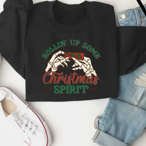 Rolling Up Christmas Sweater