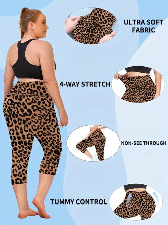 Capri Leggings for Women Tummy Control High Waisted Soft Yoga Pants with Pockets for Gym Workout Capri Leggings with Pockets for Women Capri Leggings for Women Tummy Control High Waisted Soft Yoga Pants with Pockets for Gym Workout Capri Leggings with Pockets for Women