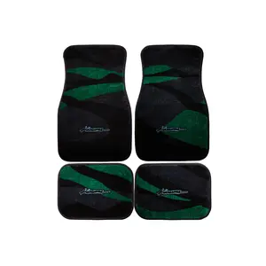 KL STYLE FLOOR MATS (NVY/RED) - UNIVERSAL DESIGN FOR CAR INTERIOR, DURABLE MATERIAL