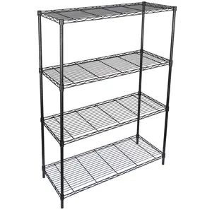 ZENSTYLE 4-Tier Metal Wire Shelf Rack Storage Shelving Unit Organizer for Kitchen