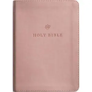 ESV Large Print Compact Bible, Red Letter (Trutone, Blush Rose)