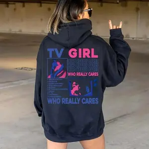 TV Girl Sweatshirt, Trending TV Girl Who Really Cares Sweatshirt, Artist Hoodie, Music Shirts, Womenswear Cotton Tops