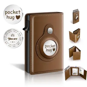 Men's Smart Wallet, Leather Card Holder Smart, Wallet, Slim, Minimalist Wallet, 9-14 Card Capacity, ID Window, Cash Slot, Minimalist Wallet Slim Leather Wallet