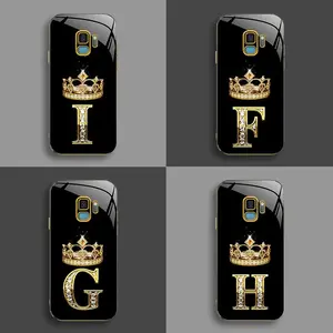 Suitable for [Galaxy S9] New high-end crown electroplated gold edge mobile phone case new business simple explosion-proof mobile phone case affordable anti-fall anti-fingerprint-888