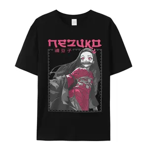 Anime Graphic Tee, Demon Slayer Nezuko Unisex Jersey Short Sleeve T-Shirt, Manga Shirt, Japanese Anime Top, Otaku Gift, Cosplay Costume 25723