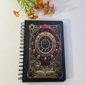 Waiting for the Night 2026 Spiral Dated Weekly Planner 22X18CM Gothic Witchy Tarot Card-Inspired Design with Stickers Bookmarks Daily Weekly Monthly Planner Yearly Agenda January-December 2026 Creative Portable a5 notebook bible study supplies book