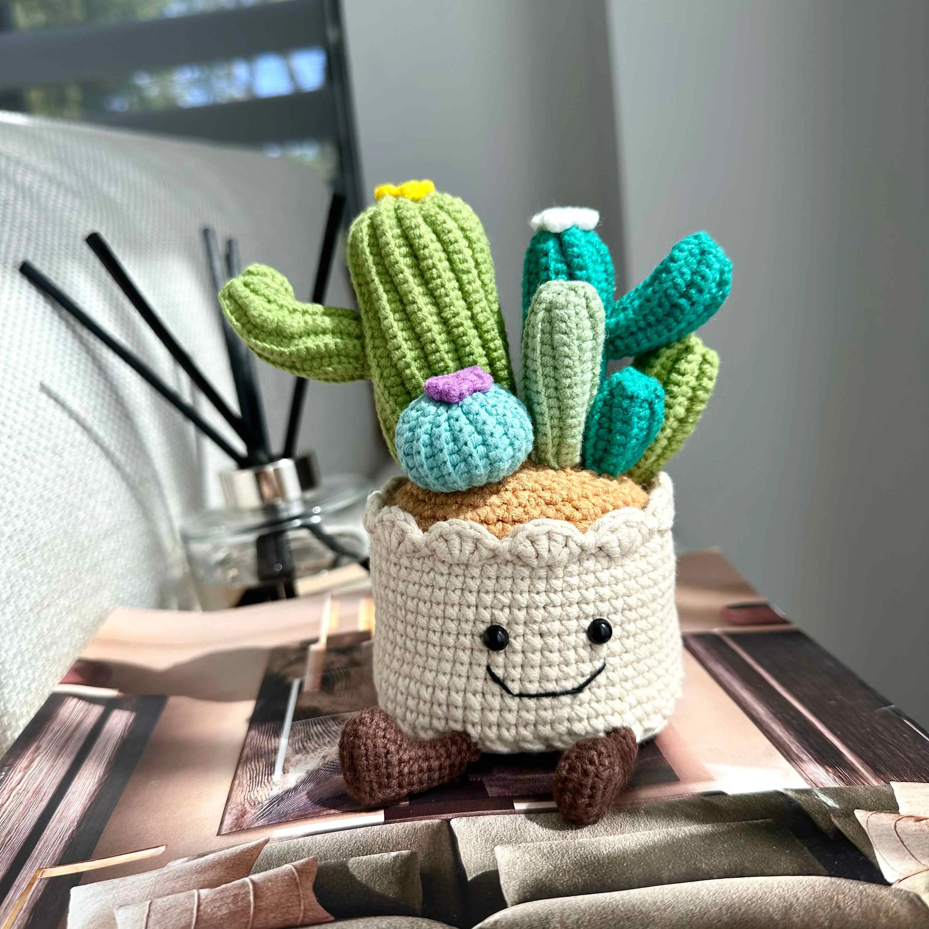 Crochet Cactus Plush – Amigurumi Plant Decor