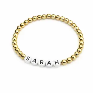 Custom Beaded Name Bracelet