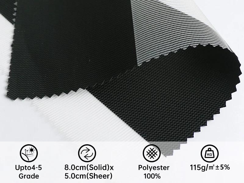 Factory Price Blackout 100% Polyester Horizontal zebra Blind Fabric Popular zebra Roller Blinds Fabric for Window Blinds Fabric