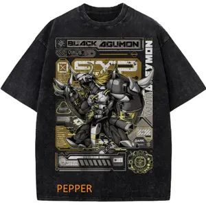 BlackAgumon Shirt - Vintage Digimon Graphic Tee, Stylish Anime TShirt, Casual Crew Neck, Short Sleeve, Unisex Gif for Her, Gif for Him Menswear Womenswear Top