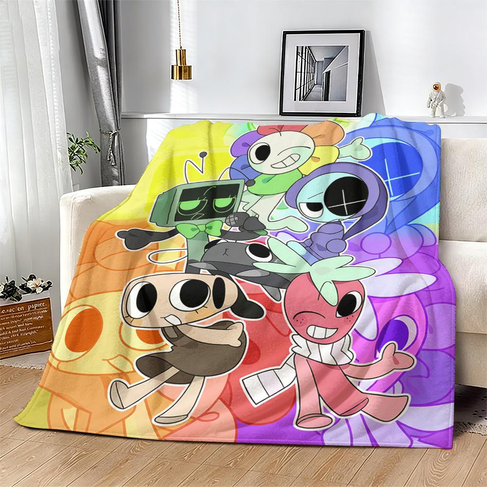Soft Funny Throw Blanket Dandy's World Blanket Flannel Funny Warm Throw Blankets for Boys Girls Birthday Gift Sofa Bed Home Summer Suitable for all four seasons A gift suitable for fans, friends and children