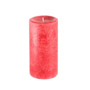 Jeco  3 x 6 in. Cinnamon Cide Scented Pillar Candle, Red