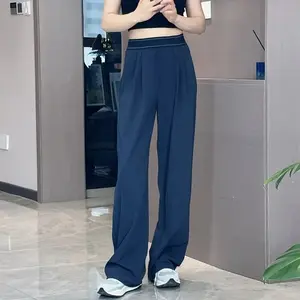 Women's High Waisted Straight Leg Yoga Pants - Lightweight Quick Dry Casual Lounge Trousers for Summer water jeans flowy
