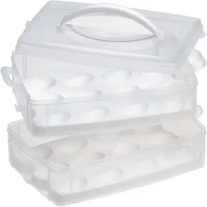 Snapware Snap 'N Stack 2 Layer Food Storage W/ Egg Holder Trays Snapware