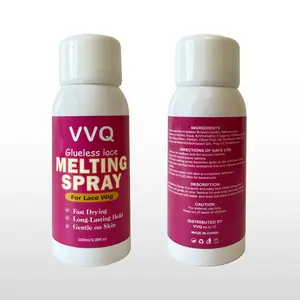 VVQ BEAUTE Lace Melting & Holding Spray Glueless Hair Adhesive for Wigs Glueless Install Lace Front Wig Spray Wig Melting Bond Haircare Gentle on Skin Long Lasting Safe Formula