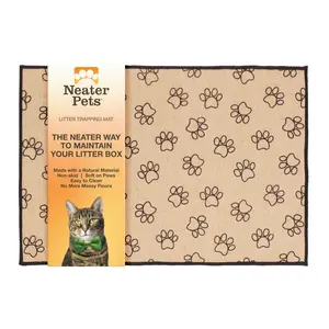 NEATER PETS Jute Litter Trapping Mat for Outside Cat Litter Box