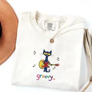 Comfort Colors Pete Cat Tshirt, Y2K Tee, 90s Cat Tee, Graphic Shirt, Coquette Vintage Style Funny Music T-Shirt