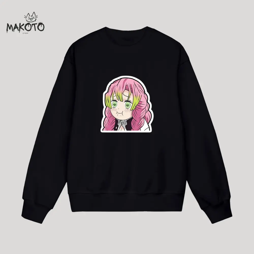 Kimetsu No Yaiba Sweatshirt - Mitsuri Demon Slayer Unisex Anime Design Cotton Hoodie