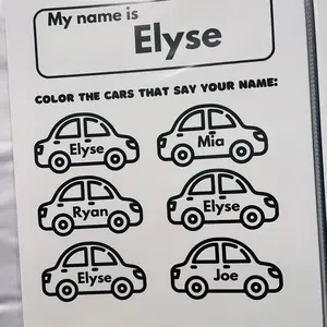 Custom Preschool Name Learning Book- Can be used for