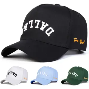 Unisex Letter DALLAS Embroidered Baseball Cap Outdoor Adjustable Sunscreen Leisure Hat Spring Autumn Travel Tourism Beach Vacation TikTokShopBlackFriday