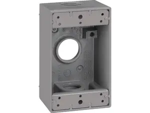 Sigma 14252 1 Gang Gray Rectangle Weatherproof Outlet Box