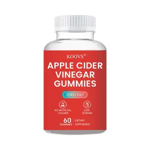 KOOVS Apple Cider Vinegar Gummies,  Enriched with B Complex Vitamins, Daily Wellness Choice, 60 Count