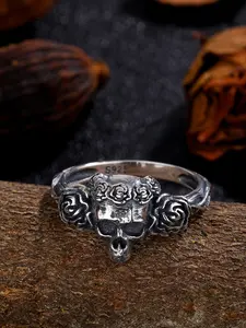 "925 Sterling Silver Bohemian Rose Skull Ring💀 Halloween Limited Edition! A Gothic Fairytale on Your Fingers — Dark Romance for the Edgy & Sweet"