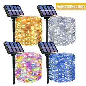 7m/12m/22m/32m LED Solar Light Outdoor Garden Fairy String Light Led Twinkle Waterproof Lamp for Christmas Patio Tree Party Solar Led Lights