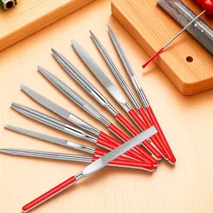 Mini Precision File Set, Portable Anti-slip Handle Set, Multifunctional Polishing Tool for Jewelry DIY Carving Tool Combination