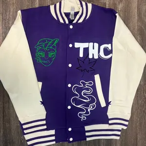 Purple varsity jacket