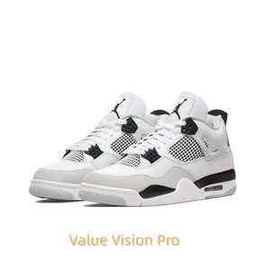 Retro Mid-Top Basketball Shoes in White, Grey, and Black with Breathable Mesh Panels