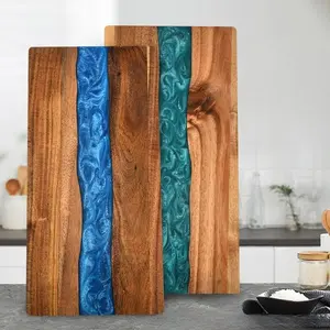 Wooden Cutting Board, Modern Wood Texture, 1 Count Durable & Anti-crack Chopping Board, Easy To Clean, Ideal for Meat, Cheese, Bread, Vegetable & Fruit Preparation