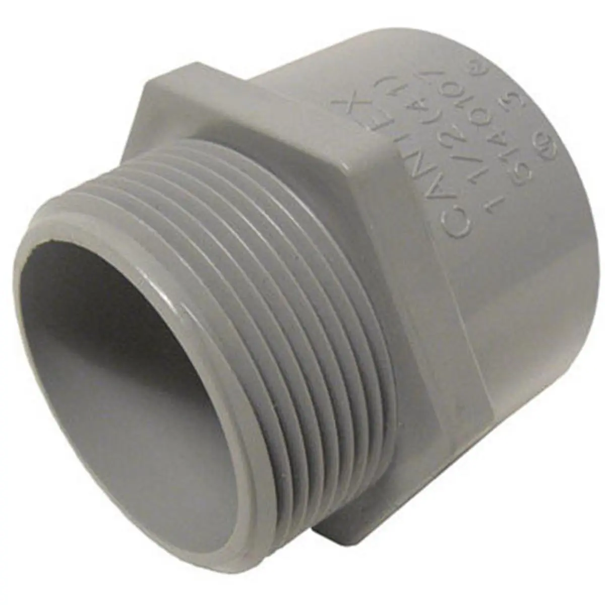 212 MAIN Kraloy PVC Terminal Adapter - 3.5 in., Schedule 40/80 PVC Conduit Fitting, Sailing Water Sports Use, Model 233408, High-Quality Modern Design