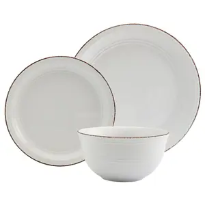 Tabletops Gallery Farmhouse 12-Piece DinnerwareSet