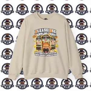 Slots “Everybody’s Got A System” Orange Wool Cap Unisex Heavy Blend™ Crewneck Sweatshirt