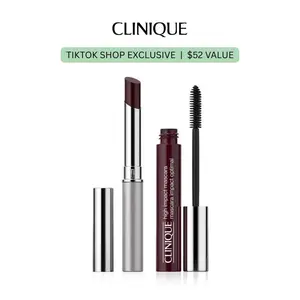 Clinique Black Honey Lip & Eye Bundle - Almost Lipstick Black Honey + High Impact Mascara Black Honey