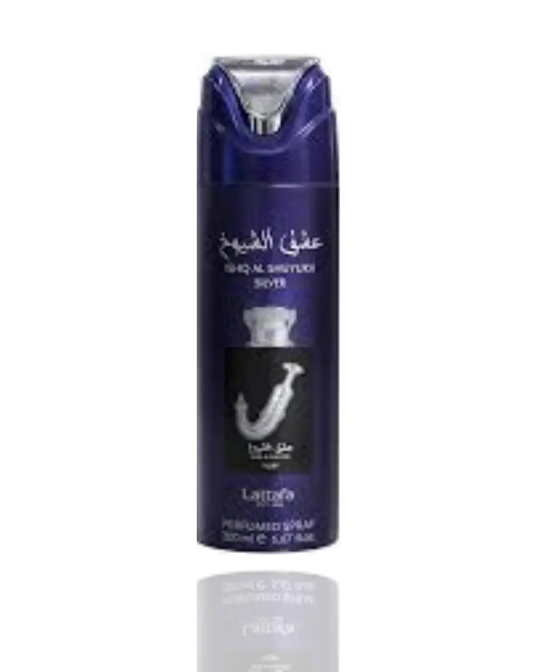 Lattafa Ishq Al Shuyukh Silver Body Spray - 200ml Single Item Musk Sweet Unisex Aromatic Floral Fragrance, Long-Lasting Beauty & Personal Care Scent with Vanilla, Flower, Bergamot Notes, Musk Unisex Fragrance