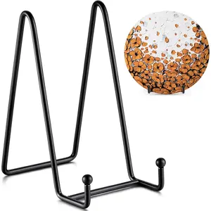 Display Stand - 6inch Bracket + Metal Frame Stand, suitable for pictures, decorative plates, books, photos, etc. (2-piece set): TR-LIFE: Home & Kitchen