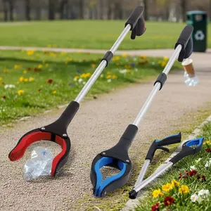 Magnetic Foldable Grabber Tool: Long Reach Pickup Claw with Slip-Proof Handle, Extendable Trash Grabber for Home & Garden, Multi-Purpose Magnetic Retriever for Cabinets, Elderly Aid & Cleaning