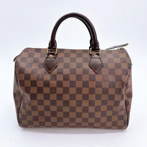 Pre-owned Louis Vuitton canvas Shoulder Bags Damier Ebene Speedy 30