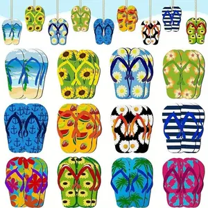 Summer Tree Decorations Set, Wooden Hanging Ornaments for Home & Garden, Perfect Summer Accessories for Outdoor Spaces