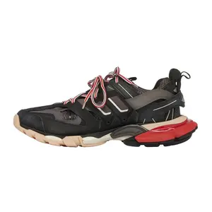 Balenciaga Track Low-Top Chunky Sneakers for Women in Black and Pink