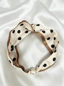 New Pearl Necklace Magnetic Clasp Small Scarf, Neck Protector, Lockbone Tie, Thin Scarf, Fashionable and Versatile, Stylish Accessory