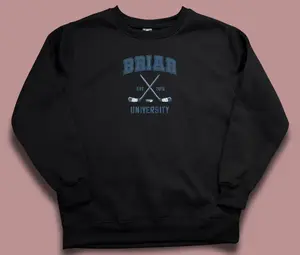 Briar University Hockey Embroidered Sweatshirt, Briar U Shirt, Off Campus Series Shirt, Bookish Shirt, Hockey Romance Bookish Gift For Her