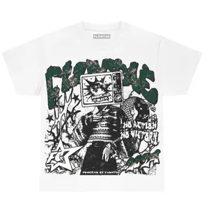 Oxidized Green 4s Streetwear T-Shirt - No Victory Graphic | Retro Sneaker Match Tee, Unisex Outfit for School & Daily Wear